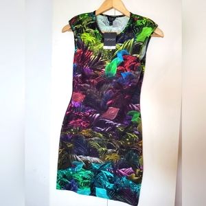 Topshop bodycon concrete jungle dress